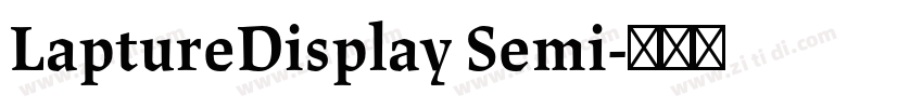 LaptureDisplay Semi字体转换